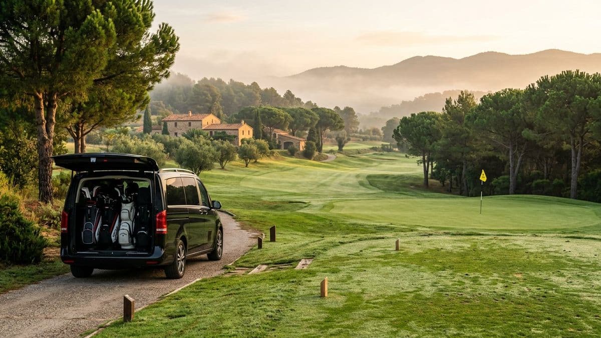Golf course among the pines of the Emporda